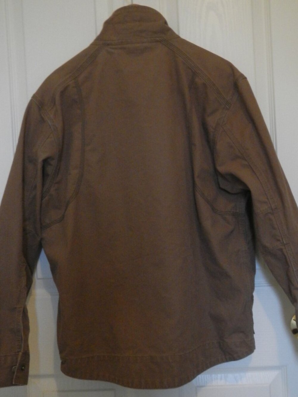 2 Men's Small, Cotton Canvas Work Jackets, Brown and Dark Brown, by Dri-Duck - Picture 3 of 12